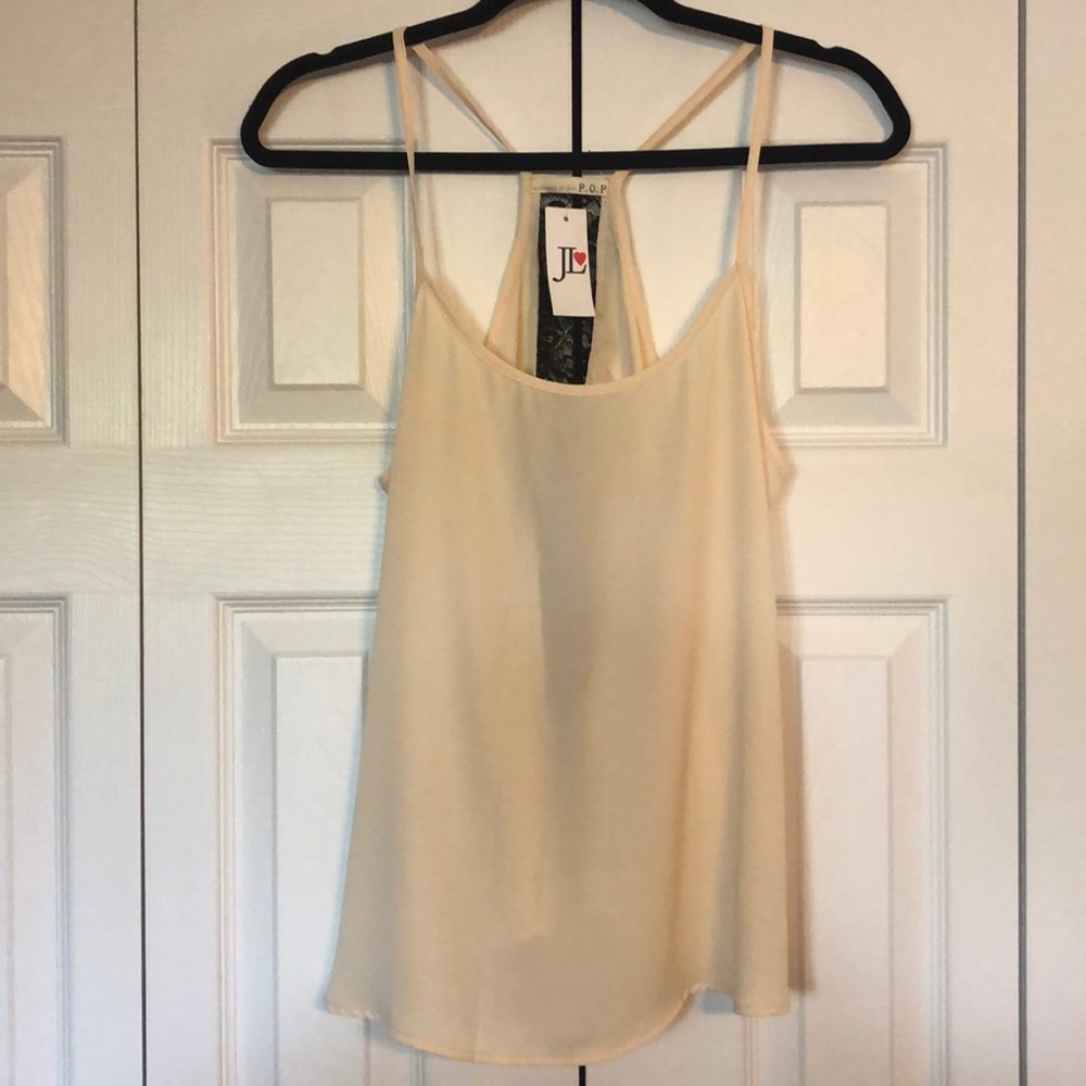 Sheer sleeveless blouse